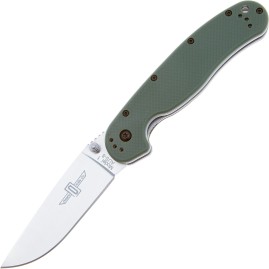 Нож складной ONTARIO RAT 1 ON8848OD клинок AUS8 оливковая нейлоновая рукоять